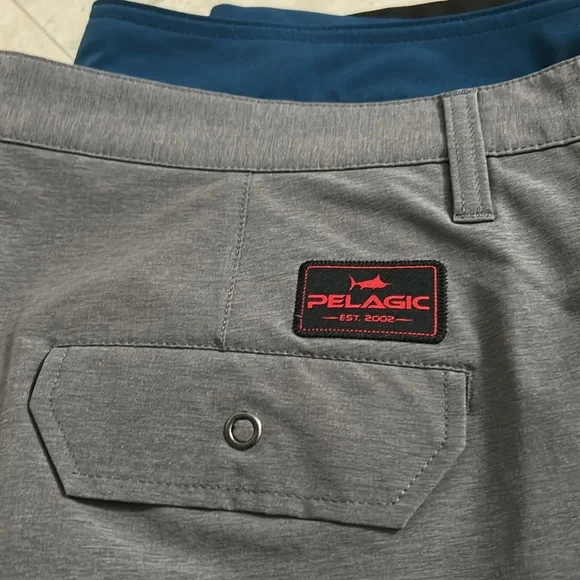 Pelagic Gray, Black and Blue quick dry shorts - Picture 13 of 13